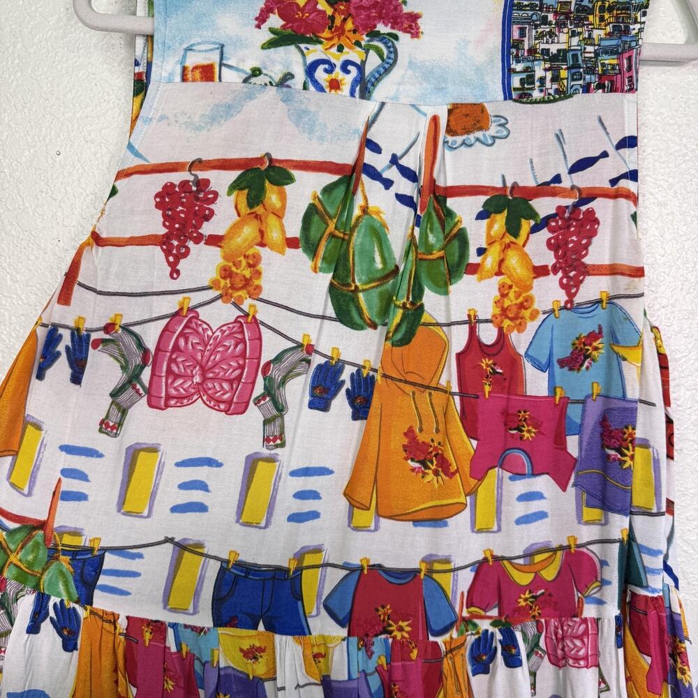 Antica Sartoria Dress Womens One Size Beaded Sundress Boho Fruit Artsy NEW - Picture 10 of 14